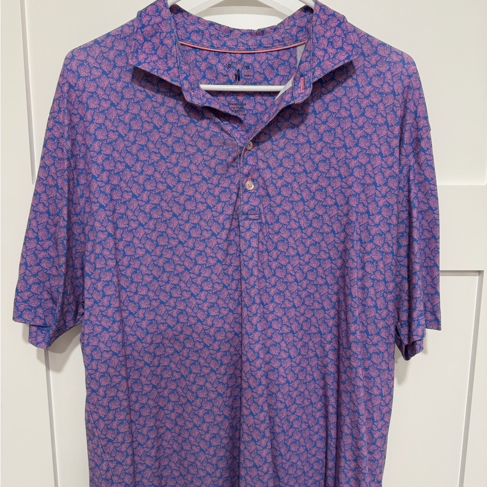 Howler Brothers Vibrant Purple and Pink Polo